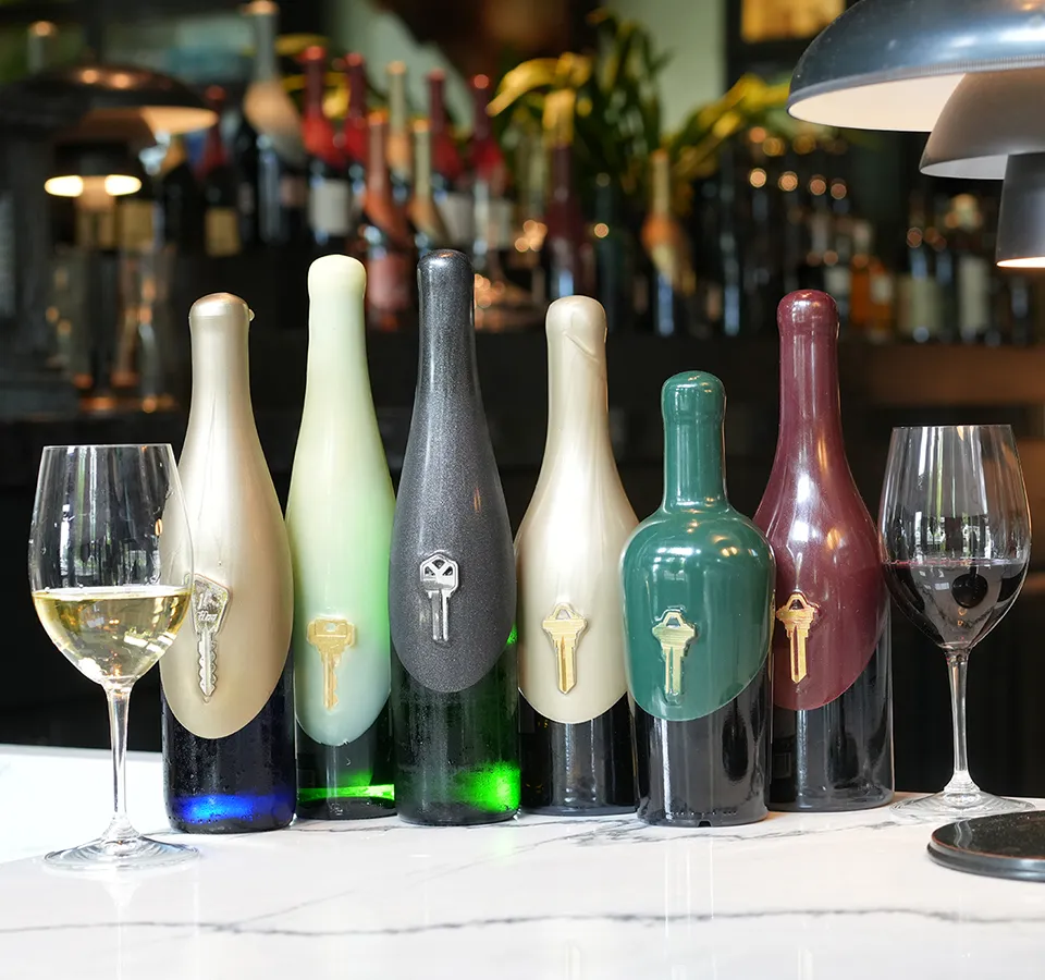 Coppercane wines, Key To Building 1 Wines lined up.